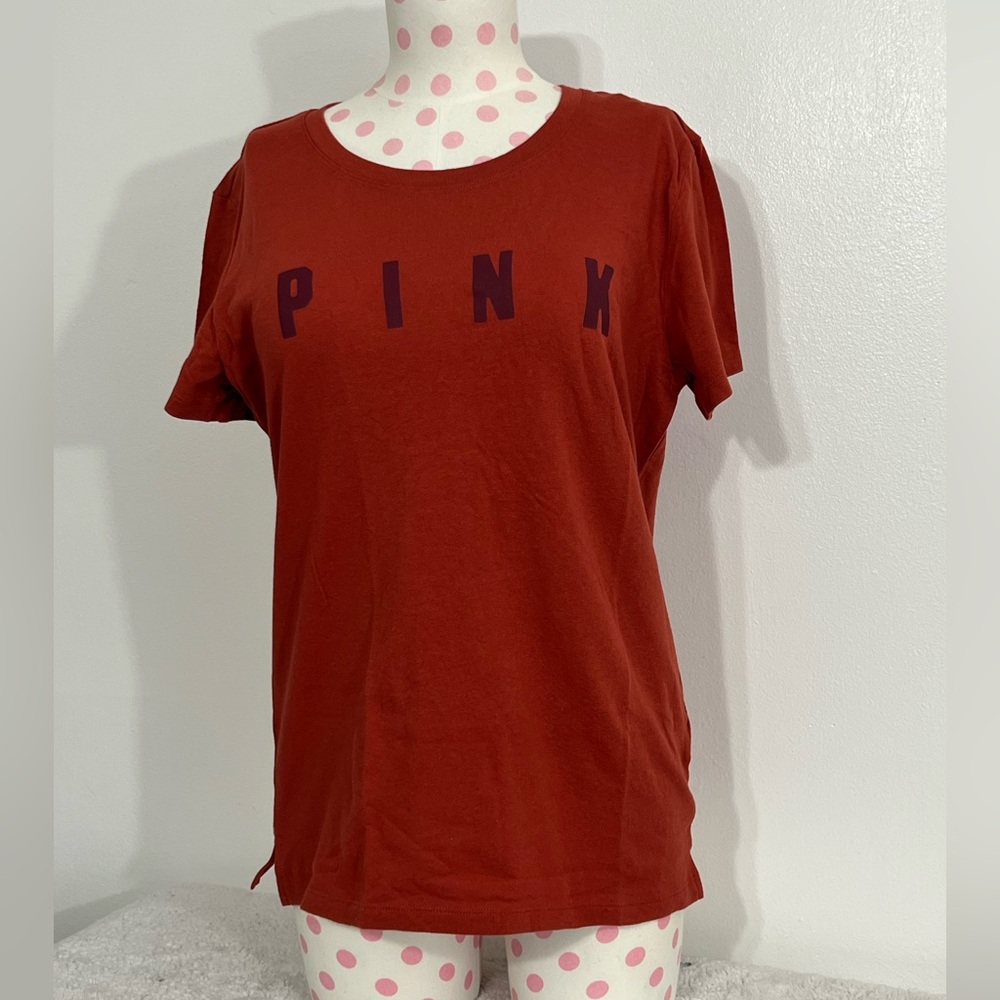 VS PINK MEDIUM CINNABAR TEE NWT